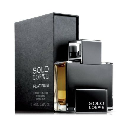 ادو تویلت مردانه لووه مدل Solo Loewe Platinum حجم 100 میلی لیتر